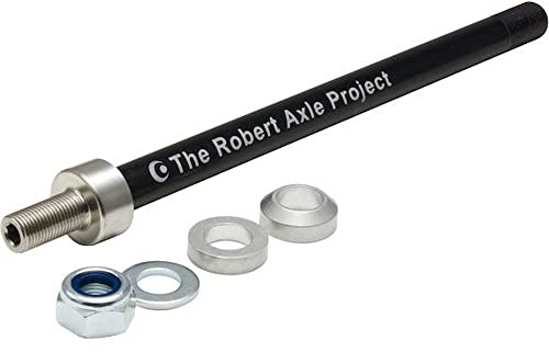 Steckachse - Robert Axle - für Fahrrad Kinder Anhänger - M12x1.0 169/176/184 - inkl. RennMaxe Silikonband - Kupplung Adapter