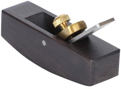 Mini Handhobel aus Holz, Mini Hobel Einhandhobel für Holzbearbeitung, Beschneiden, Holzhobeln, Schärfen, Oberflächenglätten (D Runder Boden)