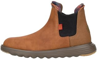 HEYDUDE Branson Classic herrskor slip-on stövlar, konjak, 44 EU