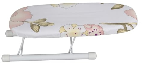 Platzsparendes Mini-Bügelbrett für Ärmelbündchen, Zusammenklappbares, Kragen, Tragbares Tisch-Bügelbrett mit Bügeleisenhalter, Faltbares Kleines Mini Bügelbrett zum Nähen, 26,9 X 10,5 X 8,5 cm