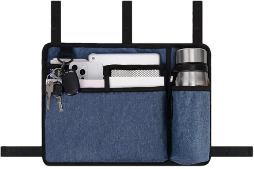Borsa per maniglia per passeggino, borsa per sedia a rotelle | Custodia organizer per sedia a rotelle,Borsa laterale per sedia a rotelle con portabicchieri per sedie a rotelle, deambulatori, scooter