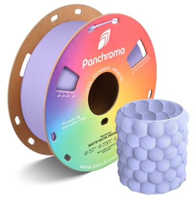 Polymaker Panchroma Matte PLA Filament, Pastel Periwinkle 1.75mm 1kg 3D Printing Filament, Formerly Polyterra Matte, Fit Most FDM 3D Printers, 1kg Spool (2.2lbs)