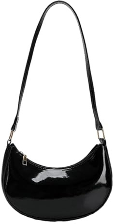 Abendtasche aus Lackleder, glänzend, Clutch, Mini-Hobos, Achsel-Schultertasche