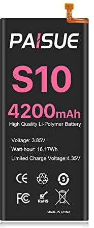 Akku für Samsung Galaxy S10, 4600mAh Hohe Kapazität EB-BG973ABU Ersatzakku für Samsung Galaxy S10 SM-G973F G973U G973W G973U1 G9730 G973N G973X mit Reparaturwerkzeug Kits