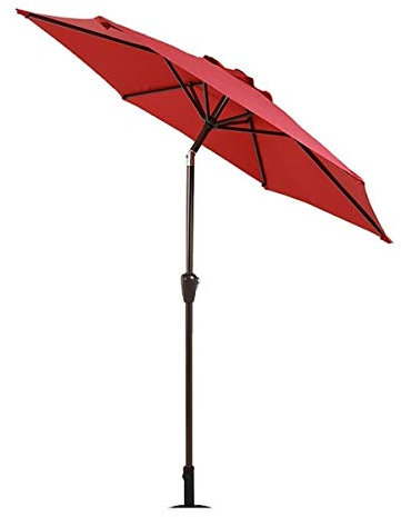 HUIBBGO Parasol de Plage Parasol de Jardin extérieur Parasols 2,7 m Balcon Patio Demi-Parasol Pare-Soleil avec manivelle, Parasol Circulaire Semi-Rond pour Petite terrasse extérieure