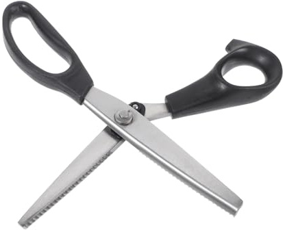 WRITWAA Ciseaux Décoratifs à Bords Arrondis Ciseaux à Cranter Multifonctions pour Couture Broderie et Travaux Manuels Poignée Ergonomique Confortable Outils Durables pour Artisanat et