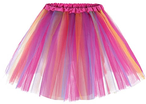 Sottogonna Pantaloncini Sottogonna Donna Gonna Nera Donna 3Xl Tulle Gonna Gialla Arancione Vestito Unicorno In Tulle Gonne Corta Halloween Vintage Gonnellino Danza Classica Bianca Gonne Arcobaleno