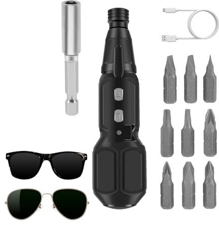 Mini Avvitatore Elettrico | Utensile per Forare a Cricchetto 3.6V | Cacciavite Senza Filo 2Nm con 10 Punte,per Telefoni Tablet Elettronica Mobili Elettrodomestici Fai da Te