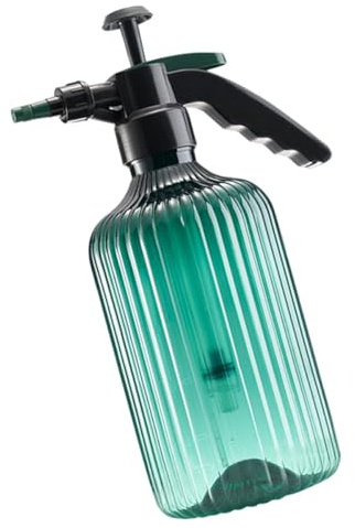 PACKOVE Rociador de Jardín Manual 2l Verde, Pulverizador de Agua a Presión para Regar Flores y Plantas, Herramienta Multiusos para Limpieza y Jardinería Doméstica Reutilizable