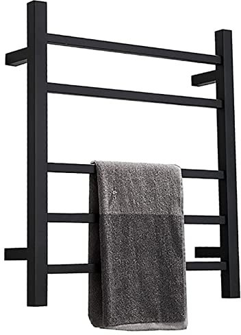 Scaldasalviette Radiatore scaldasalviette elettrico Radiatore scaldasalviette elettrico a basso consumo con 5 barre rettangolari Asciuga asciugamani elettrico a parete Scaldasalviette in acciaio inoss