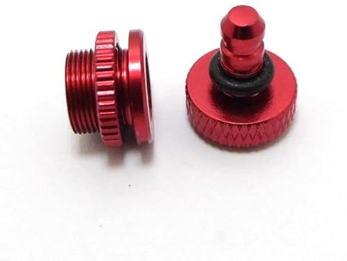 accesorios de juguete Uds. Tapón de tubo de llenado de combustible de gasolina de aluminio tapón de línea de puntos tapa de tanque Compatible con tanque de Gas de carburador RC barco coche avión ( Col
