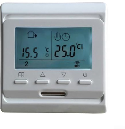 Manual Underfloor Heating Thermostats, Smart WiFi Thermostat Electric Heating Floor Temperature Controller for Water/Gas Boiler(MK60WL 3A)