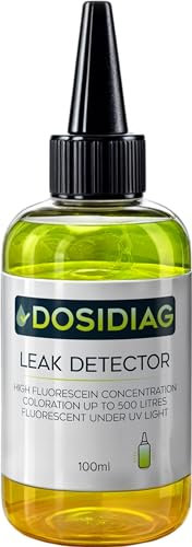 Detector de fugas DOSIDIAG | Detección Universal de Filtraciones: Piscina, SPA, Cañerías, tejados, Automóvil | Fluoresceína de Alta Concentración | Colorante Trazador