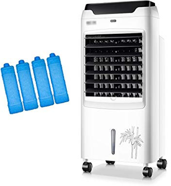 Portable Air Conditioner Fan Portable Air Cooler, Evaporative Small Misting Humidifier Air Conditioner Fan And Bladeless Noiseless Fan, For Office, Dorm, Room(Free Ice Tray)