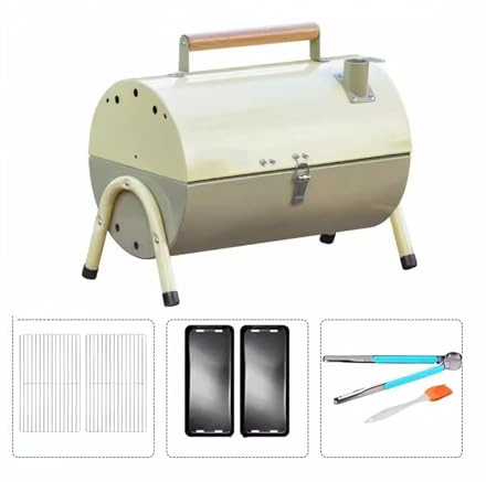 Picknick-Grill Barbecue Grill Outdoor Home Doppelseitiger Outdoor-Camping faltbarer und tragbarer Grillständer Holzkohlegrillständer kleiner Grill