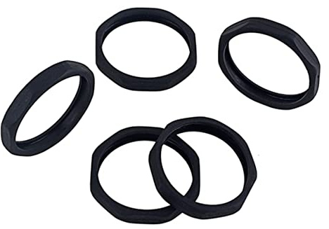 Artibetter Anneaux Anti-Roulement Microphone 5 Pièces 5.00X5.00X0.80Cm Protection Antidérapante Pour Micro Sans Fil Ktv Conférences Scène Interviews