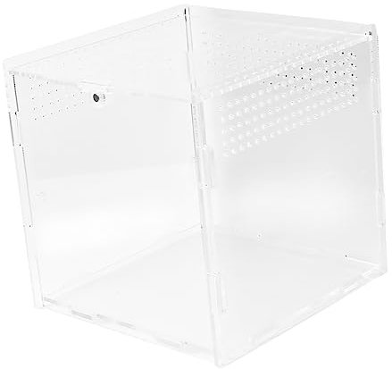 Happyyami Reptilien Zuchtbox Transparente Futterbox Für Spinnen Wetterbeständig Mit Sicherem Deckel Für Kleine Haustiere Und Transporte