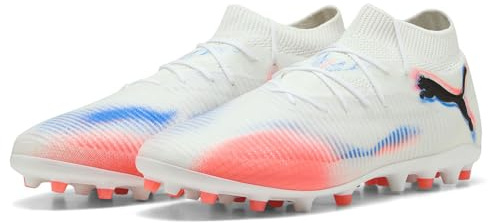Puma Scarpe da Calcio Unisex Future 8 PRO MG, Puma Bianco Puma Nero Rosso Brillante, 41 EU