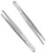 Stainless Steel Cooking Tweezers, 14 cm Fine Tweezers with Serrated Tips for Cooking, Grilling, Baking (2 pcs)
