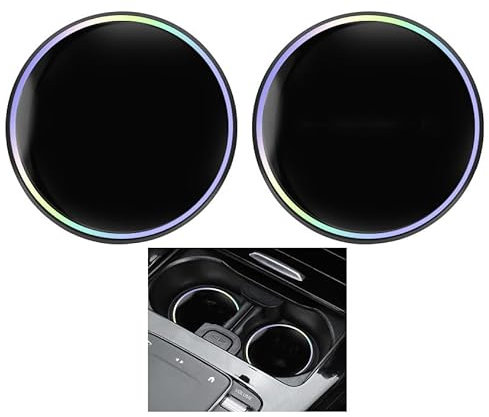 QWTYAFDD 2 Stück Auto Untersetzer,für VW Golf VII Variant Station Wagon (Estate) 2013-2020 Auto Getränkehalter Einsatz Anti-Rutsch Auto Untersetzer für Kaffeebecher Autozubehör