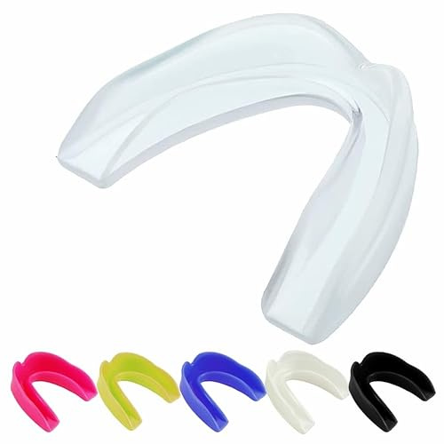 Mouth Guard for Sports Gum Shield Boxing Jaw Protection Slim Fit with Case Rugby MMA Boxing Judo Karate Muaythai Hockey Football Sport Mouthguard Adult