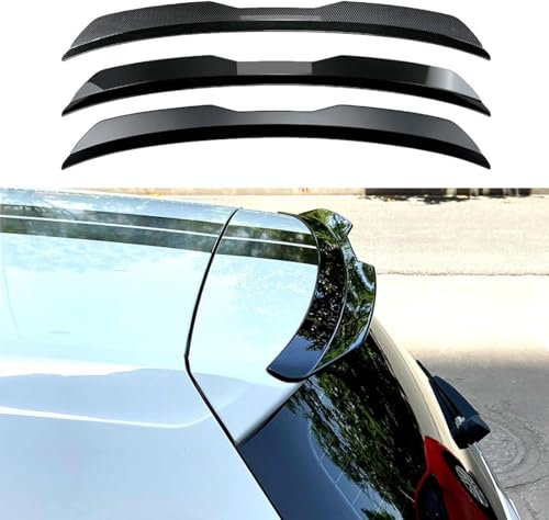 ZZHIOJNK Auto Heckspoiler für Opel Adam Hatchback 2012 2013 2014 2015 2016 2017 2018 2019, Auto Spoilerlippe Flügel Lippe Kofferraum Spoiler Kratzfeste Modifikation Auto Zubehör,Gloss Black