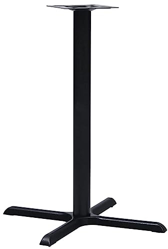 vidaXL Bistrotisch Gestell Tischgestell Untergestell Tischfuß Bistro Gastro Tisch Tischbein Tischfuss Möbelfuß Schwarz 76x76x107cm Gusseisen