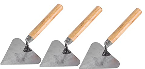 Uonlytech 3piezas Paleta De Albañilería Triangular Herramienta Para Enlucir y Nivelar Concreto Paleta De Mano Para Paneles Hormigón