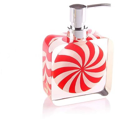 TSKIQQLQ Soap Dispensing 7Oz Clear Glass Big Windmill Lotion Dispenser Electroplating Pump Head Bathroom Countertop Hand Soap Dispenser New Home Essentials