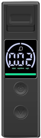 Alcoholimetro, Alcoholimetros de Precision para Alcohol, Alcoholimetro Portatil con Pantalla Digital LCD de 3 Colores