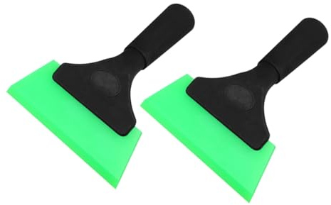 GARVALON 2pezzi Raschietti per Pellicola Auto Spatola per Adesivi e Rivestimenti Strumento di Pulizia Professionale per Pellicole Oscuranti e Finestre Materiale Resistente e Design