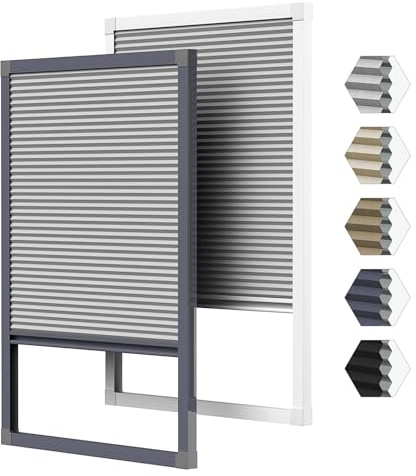 Yotache Customizable Blackout Blinds with Aluminum Frame No Drill, Thermal Insulated Window Shades for Home, Guard Total Blackout Blinds