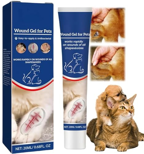 SONGMART Pet Wound Care Gel, Liquid Bandage for Dogs, Cats & Other Pets, Dog Leg Wound Protector – Waterproof Protective, Wounds Treatment for Pets, Cat Wounds Cream