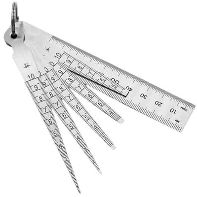 Set di spessimetri conici con marcature chiare per strumenti di precisione per manutenzione automobilistica e meccanica, strumento di misurazione delle lacune di precisione