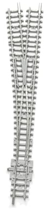 Perfeclan Voie d'aiguillage pour Train Miniature, échelle N, pour passionnés, en cuivre Blanc, 19 cm x 1,65 cm, pour système ferroviaire, échelle réaliste, Interrupteur à Gauche
