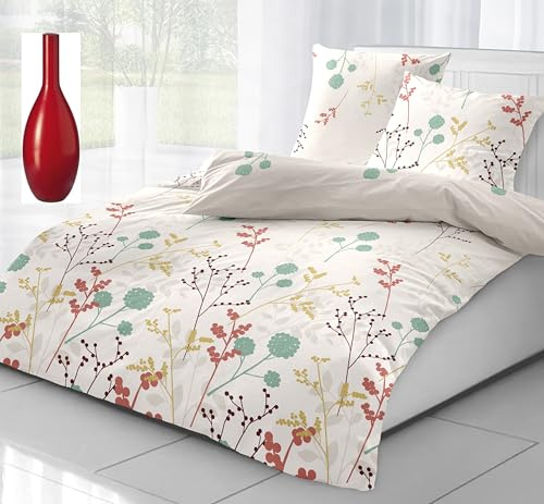 Dormisette Bettwäsche 155x220 Biber Bio vom Ökoversand Waschbär Made in Germany mit Reißverschluss Fein-Biber ***