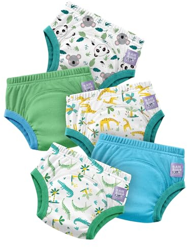 Bambino Mio Braguitas de Aprendizaje 5 Pack, Entrenamiento Baño, Niños | Diseñadas para ayudar a los peques a dejar el pañal y desarrollar autonomía al ir al baño.