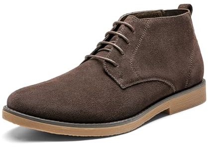 Bruno Marc Chukka vinterstövlar herr klassiska vardagliga klädstövlar Chukka herrstövlar, Mörk Marr N, 47 EU