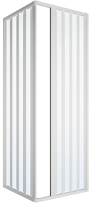 OLIMPO DOCCE - Box Doccia a Due lati in pvc h185 bianco - 140x70