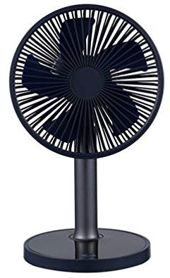 QREZ Mini Ventilateur De Table, Petit Ventilateur Portable Ventilateur USB Chargeur De Bureau 2000mAh Mini Ventilateur Extérieur De Bureau Portable pour Bureau À Domicile,Bleu