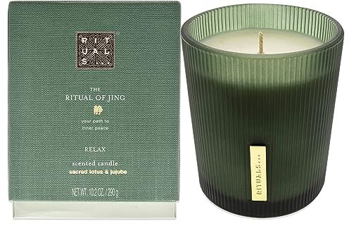 RITUALS The of Jing Scented Candle Duftkerze Lotus, Maße: 9,3cm x 9,3cm x 11,8cm, 1107150