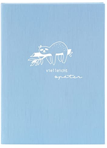 goldbuch 64 129 Notizbuch A5 frech & frei hellblau, Schreibbuch 15 x 22 x 2 cm, Notiz Buch 200 Seiten dotted, Papier 100g/m², Skizzenbuch Cover Kunstdruck, Agenda mit Lesezeichen, Kladde Blau