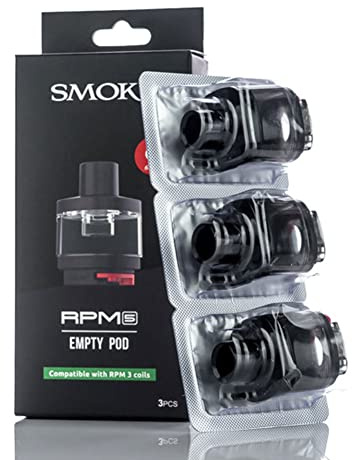 Original SMOK RPM 5 Empty cartridge 6.5ml Cartridge for RPM 5 Kit & RPM 5 Pro Kit No Coil Include No nicotine