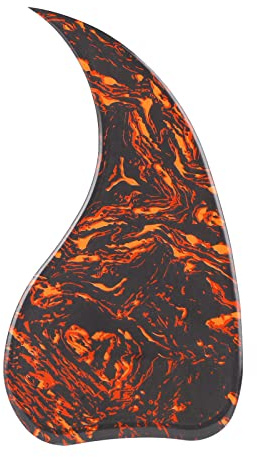 PVC-Gitarren-Schlagbrett, Gitarrenschutz, Selbstklebendes, Kommaförmiges, Dekoratives Akustikgitarren-Zubehör aus PVC für Gitarristen