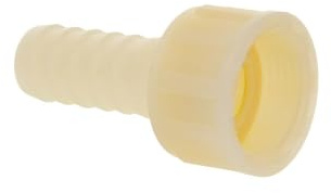 tecuro gerade Schlauchtülle Ø 16 mm x ÜWM 3/4 Zoll, PA (nylon 66), natur