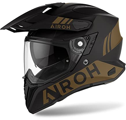 Airoh Commander Gold Endurohelm Motorradhelm Helm, L