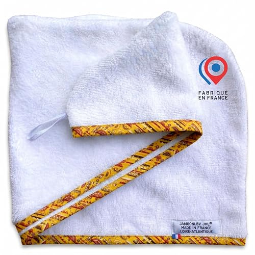 JaMoonLBV Jml Serviette Cheveux Douce Éponge Bambou Made in France | Fabriqué en France
