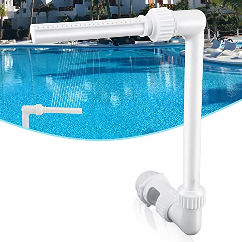 Fuente de Piscina, Fuente de Aspersor de Piscina Tanto en Tierra como Enterradas, Fuente Piscina Cascada Ajustable, Pulverizador de Alta Presión para Piscina, Accesorios de SPA