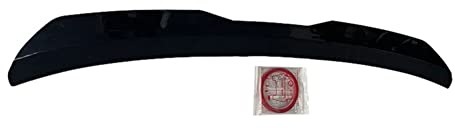 Hapihom Auto-Heckflügelverkleidung Paste Typ Heckspoiler mit Klebeband modifizierte Teile Helles Schwarz