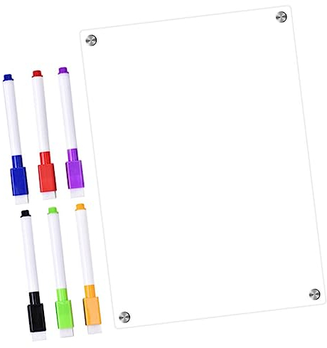 Ciieeo Magnetische Acryltafel Für Kühlschrank 29.7X21X1Cm Transparente Whiteboard Trocken Abwischbar Magnettafel Notizbrett Für Haushalt Büro